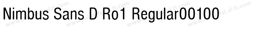 Nimbus Sans D Ro1 Regular001005字体转换